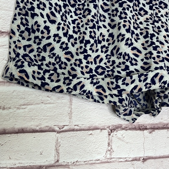Skies Are Blue Cheetah Leopard Print Silky Shorts - Picture 3 of 8